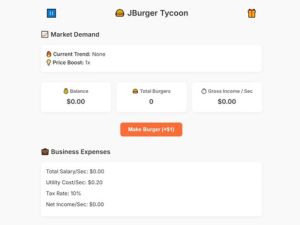 Игра Хамбургери тајкун онлајн