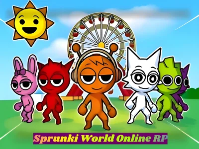 Игра Sprunki World Online RP - Play with Friends! онлајн