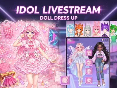 Игра Idol Livestream: Doll Dress Up онлајн