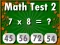 Игра Math Test 2 онлајн