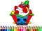 Игра Back To School: Cake Coloring Book онлајн