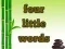 Игра Four Little Words онлајн