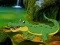 Игра Crocodile Waterfalls Forest Escape онлајн