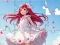 Игра Jigsaw Puzzle: White Dress Girl онлајн