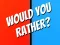 Игра Would You Rather? онлајн