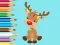 Игра Coloring Book: Cute Christmas Reindeer онлајн