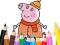 Игра Coloring Book: Mommy Pig Winter онлајн