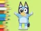 Игра Coloring Book: Happy Bluey онлајн