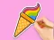 Игра Coloring Book: Rainbow Ice Cream онлајн