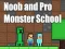 Игра Noob and Pro Monster School онлајн