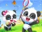 Игра Jigsaw Puzzle: Baby Panda Spring Outing онлајн