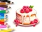 Игра Coloring Book: Berry Cake онлајн