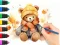 Игра Coloring Book: Autumn Bear онлајн