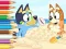 Игра Coloring Book: Bluey On The Beach онлајн