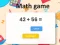 Игра Math game онлајн