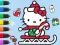 Игра Coloring Book: Hello Kitty Christmas онлајн