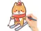 Игра Coloring Book: Skiing Puppy онлајн