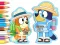 Игра Coloring Book: Bluey Camping онлајн