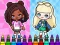 Игра Coloring Book: Aha World Sporty Girl онлајн