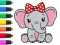 Игра Coloring Book: Elephant онлајн