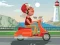 Игра City Scooter Ride Coloring онлајн