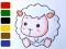 Игра Baby sheep ColoringBook онлајн