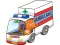 Игра Cartoon Ambulance Puzzle онлајн
