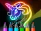 Игра Learn to Draw Glow Cartoon онлајн
