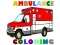 Игра Ambulance Trucks Coloring Pages онлајн