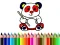 Игра Back To School: Panda Coloring онлајн