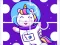 Игра Cute Rainbow Unicorn Puzzles онлајн