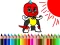 Игра Back To School: Mask Boy Coloring онлајн