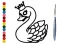 Игра Back To School: Swan Coloring Book онлајн