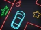 Игра Neon Car Puzzle онлајн