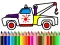 Игра Back To School: Trucks Coloring онлајн