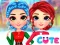 Игра Rainbow Girls Christmas Outfits онлајн