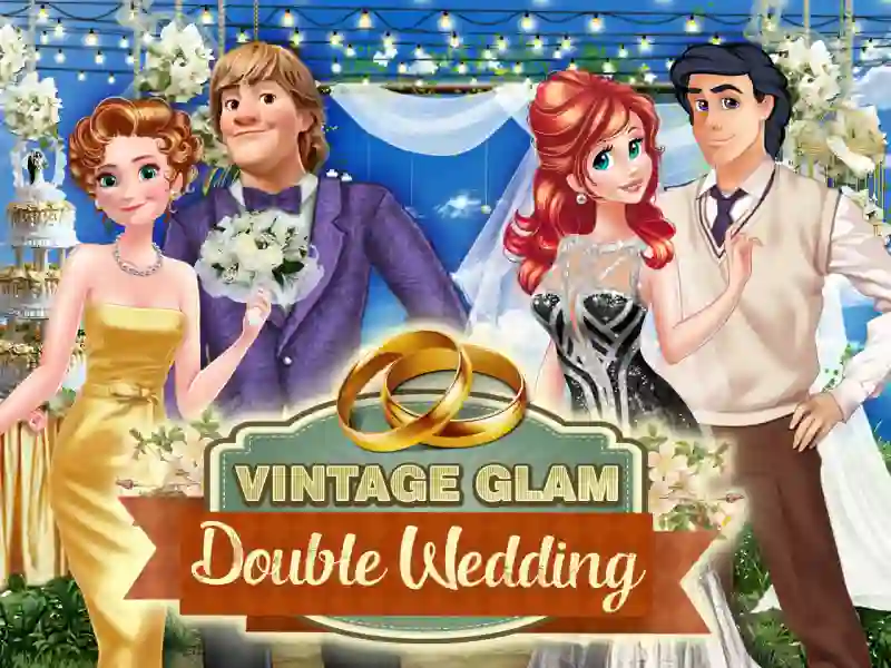 Игра Vintage Glam: Double Wedding онлајн
