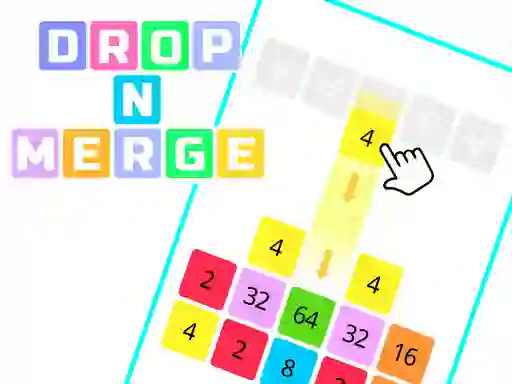 Игра Drop N Merge Blocks онлајн