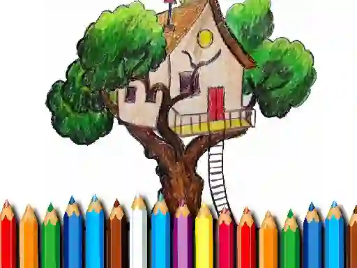 Игра Tree House Coloring Book онлајн