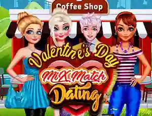 Игра Valentines Day Mix Match Dating онлајн