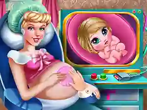 Игра Cinderella Pregnant Check-Up онлајн