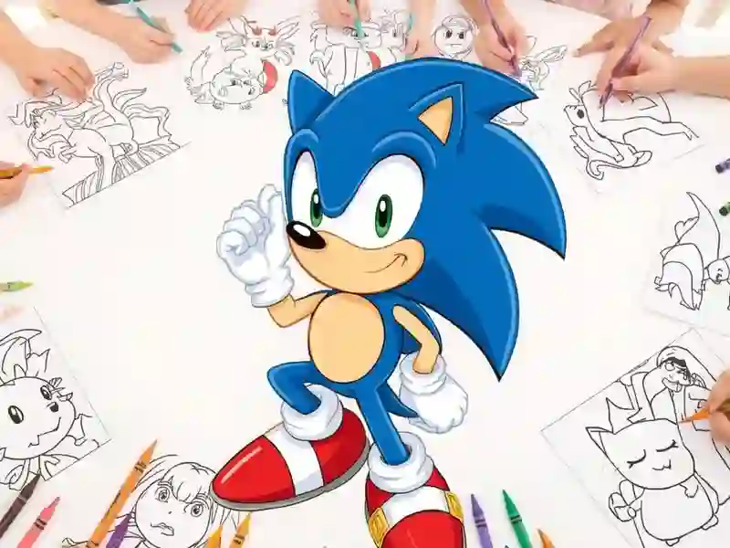 Игра Sonic Coloring онлајн