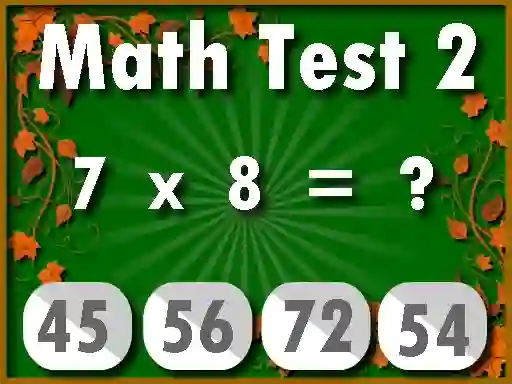 Игра Math Test 2 онлајн