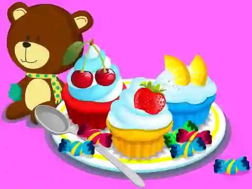 Игра Cooking Colorful Cupcakes онлајн