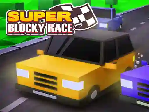 Игра Super Blocky Race онлајн