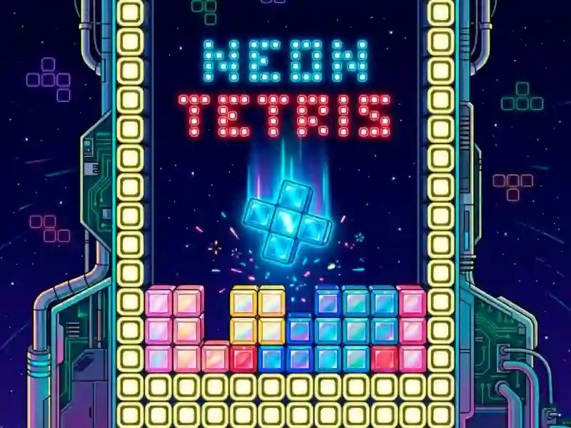 Игра Neon Tetris онлајн