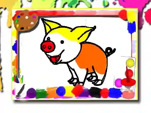 Игра Pigs Coloring Book онлајн