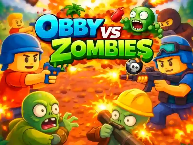 Игра Obby vs Zombies онлајн
