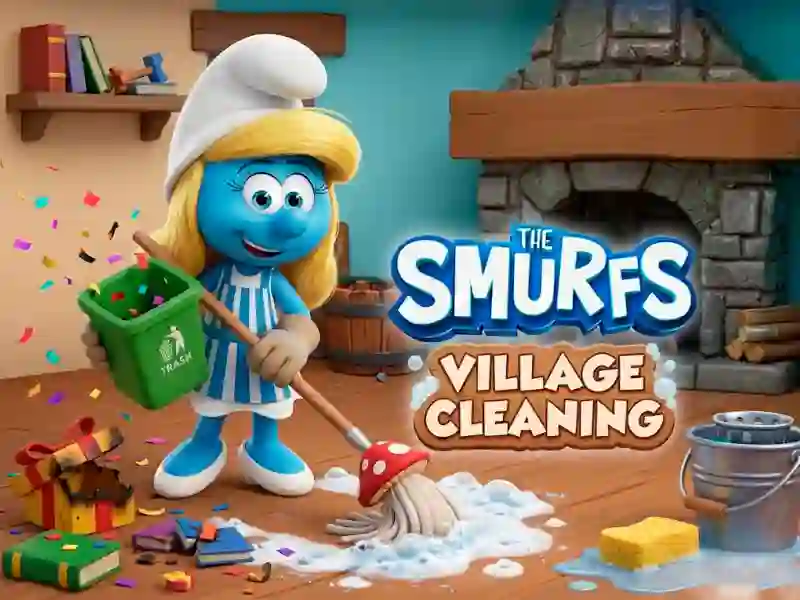 Игра The Smurfs Village Cleaning онлајн