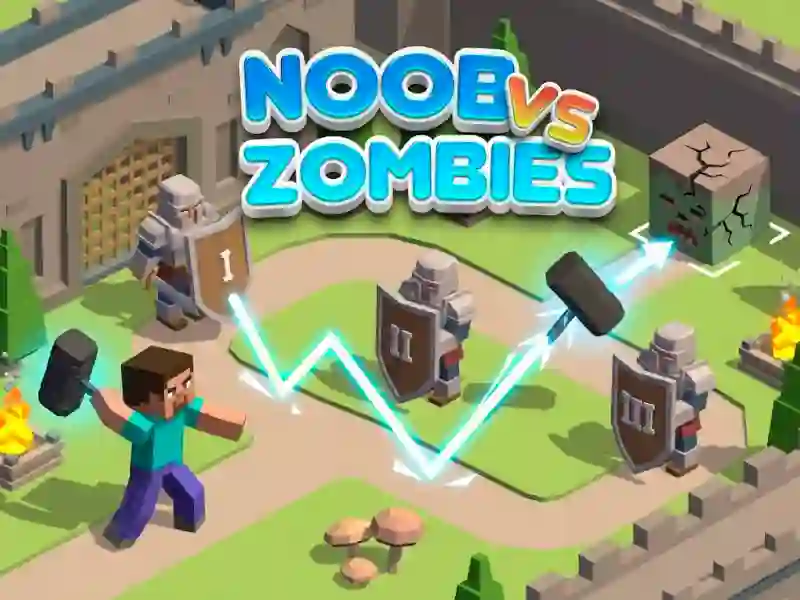 Игра Noob vs Zombies онлајн